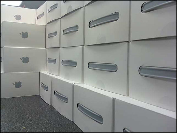 Wall of Mac Minis