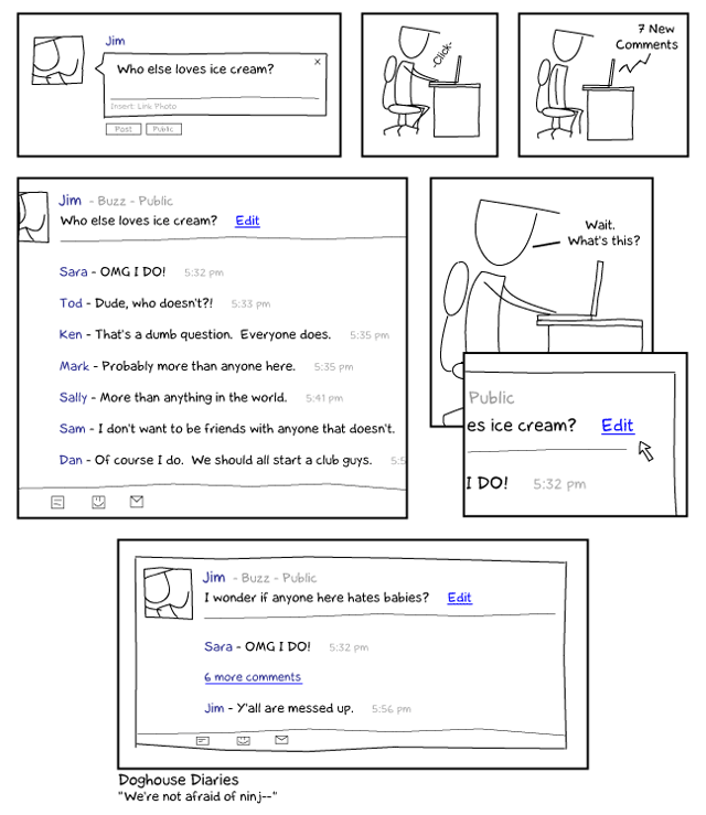 Google Buzz is like Facebook but with my actual friends.